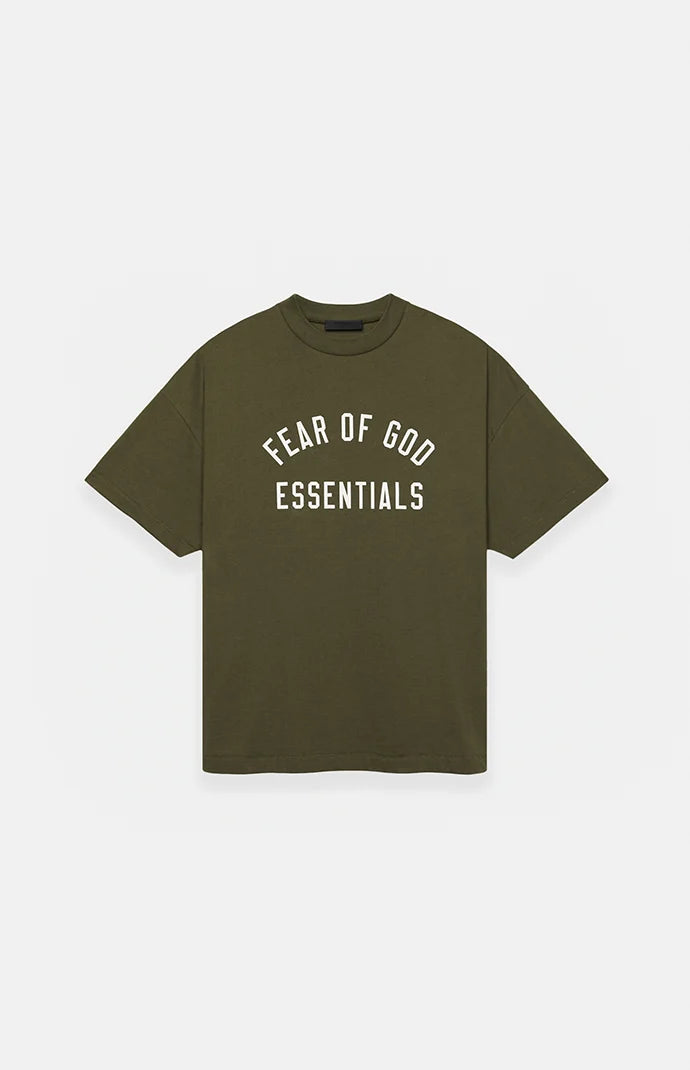 Fear Of God Essentials Green Tee