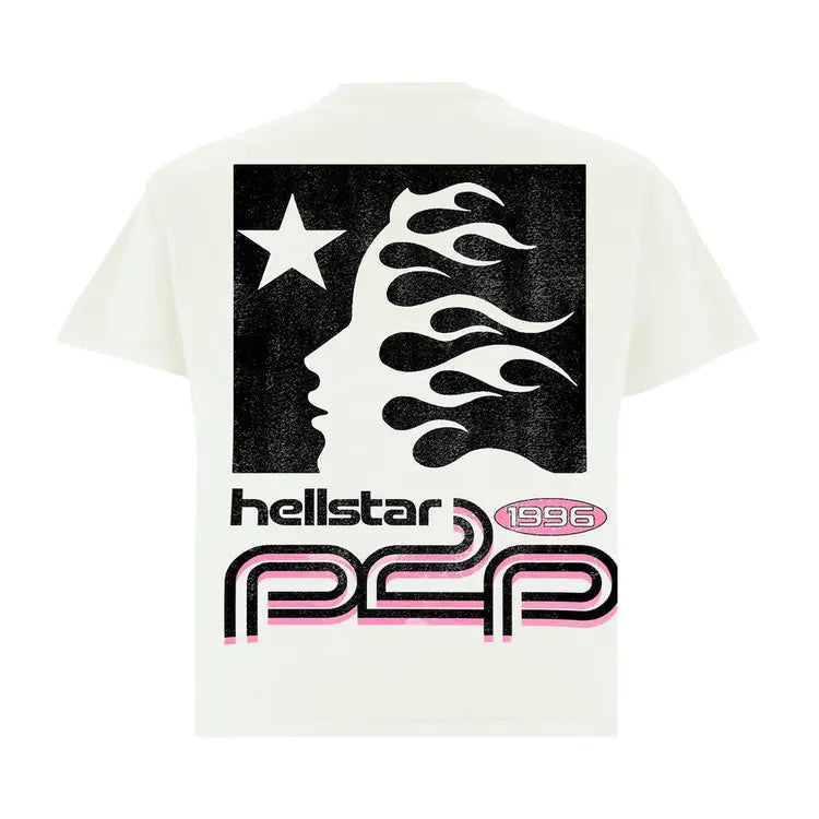 Hellstar Sports Logo T-Shirt “White/Pink"