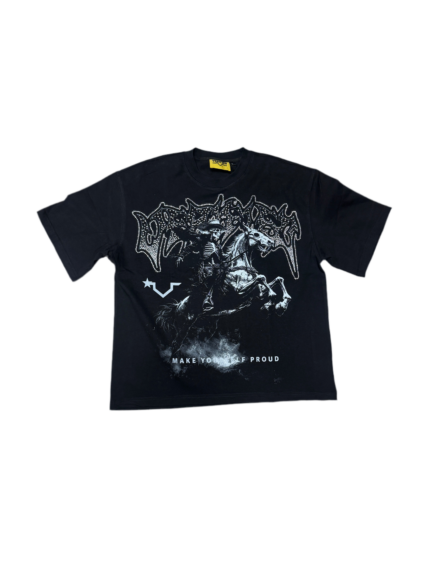 VERIFIED SKELETON COWBOY HORSE (black)