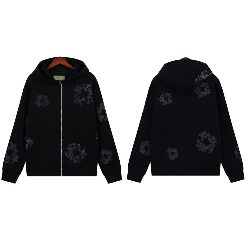 Denim Tears Black/Black Zip-Up