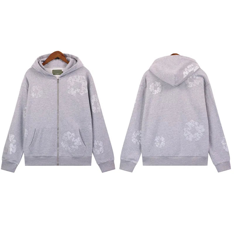 Denim Tears Grey Zip-Up