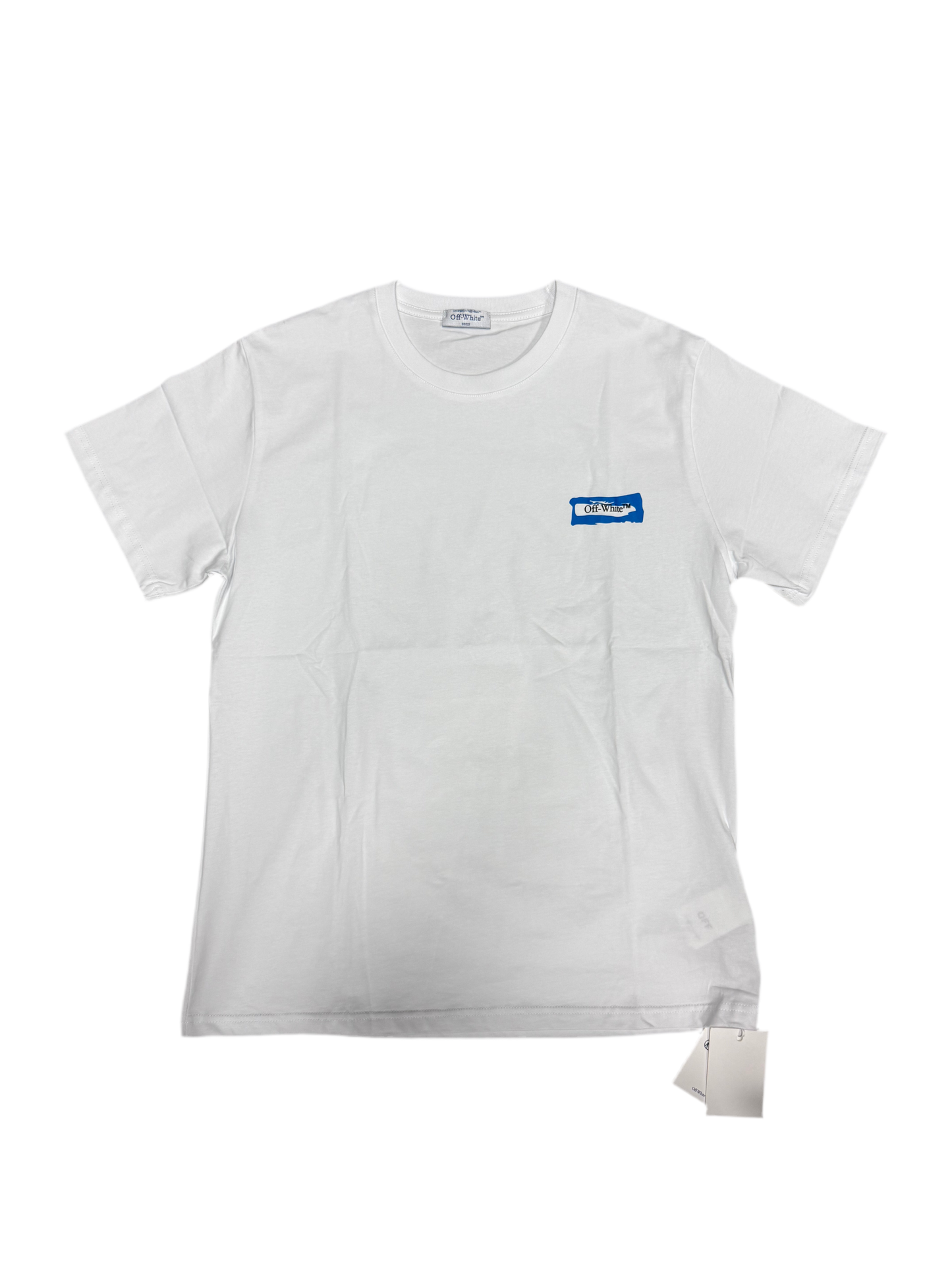Off-White Blue Arrow Tee White