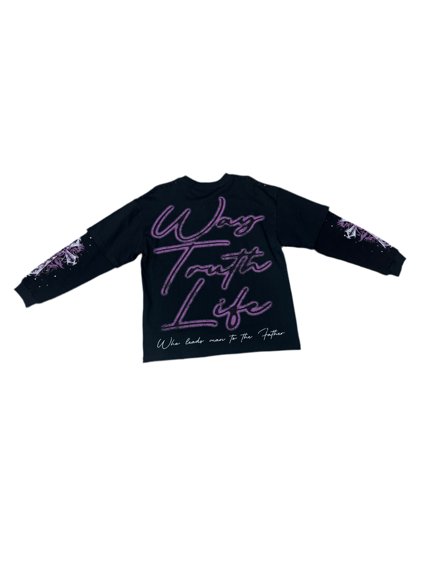 GLAZAGOD CRUCIFICADO LONGSLEEVE (violeta)