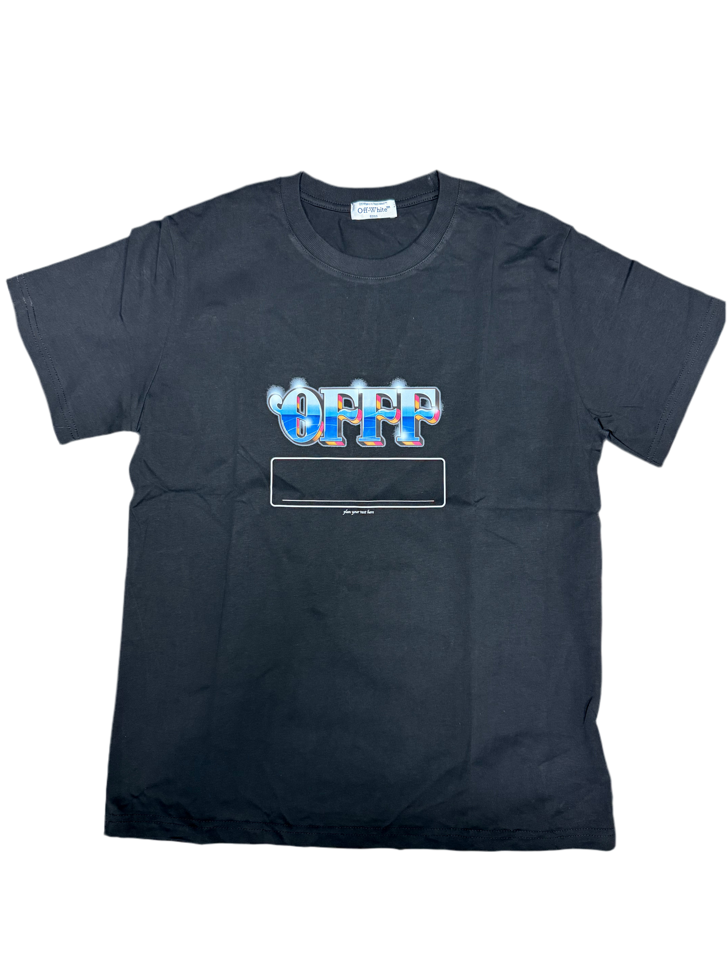 Off-White Place Your Text Here Tee Black