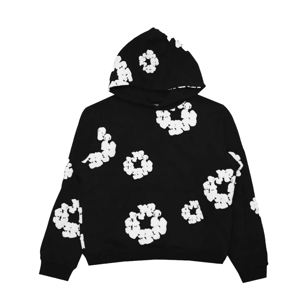 Denim Tears The Cotton Wreath Hooded Sweatshirt 'Black'