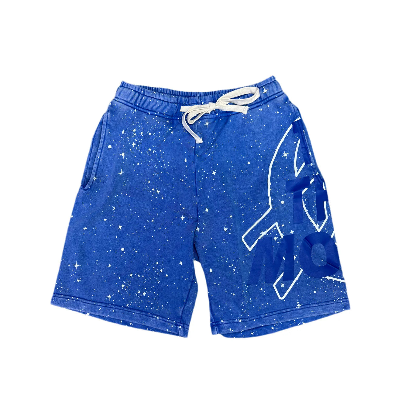 Godspeed To The Moon Shorts Blue