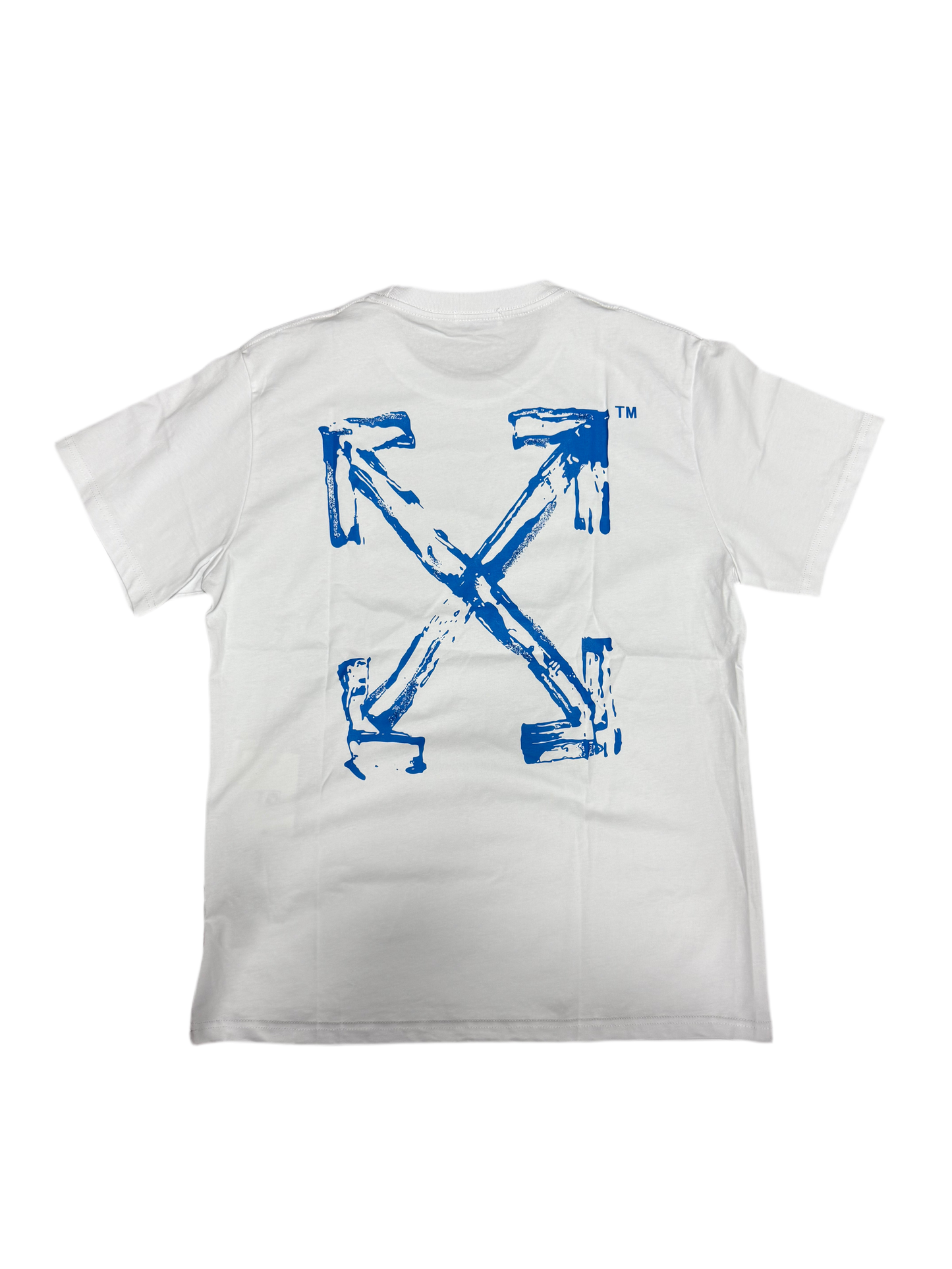 Off-White Blue Arrow Tee White