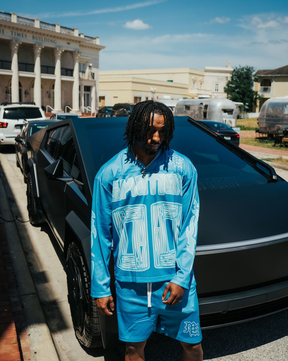 OVERSIZE Blue 'Lightning' Long Sleeve (OVERSIZE Blue 'Lightning' Long Sleeve)