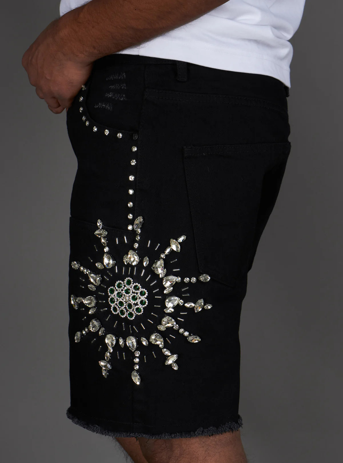 Politics Shorts - Maud - Jet Black Wash - 713