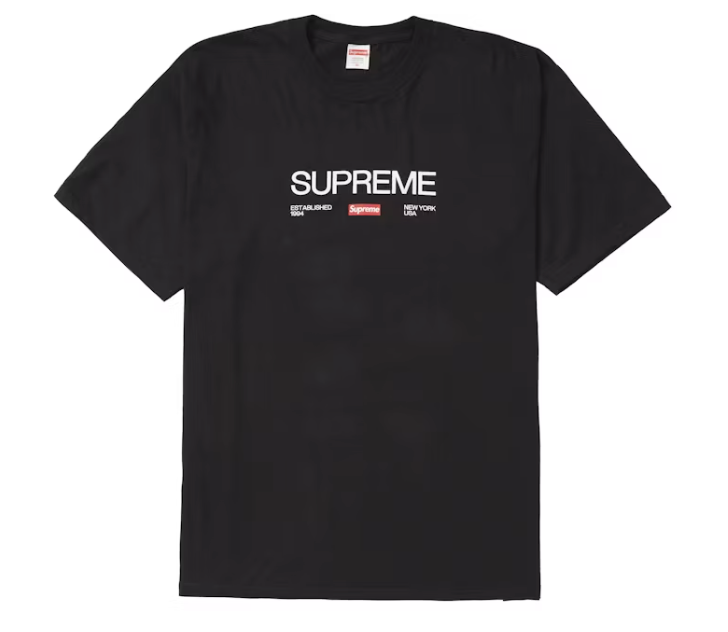 Supreme Est 1994 Tee Black