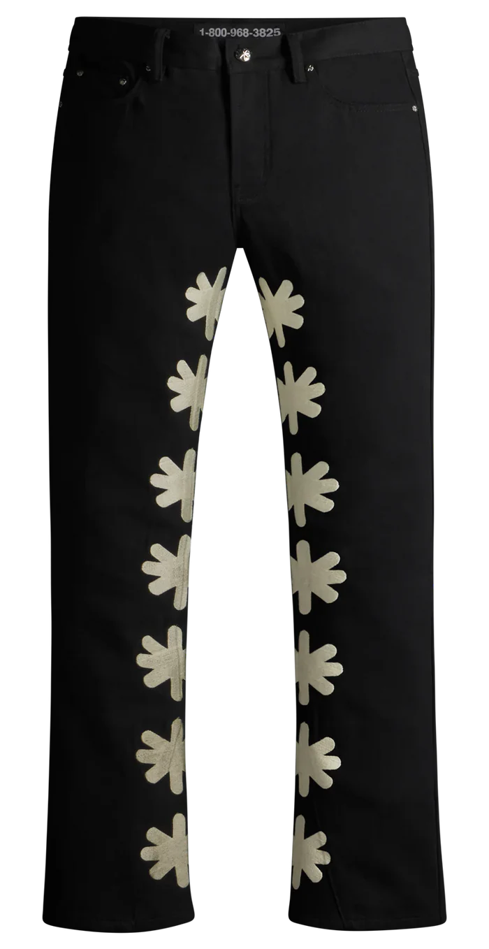 Lost SHDWS Black/Bone Denim Jeans