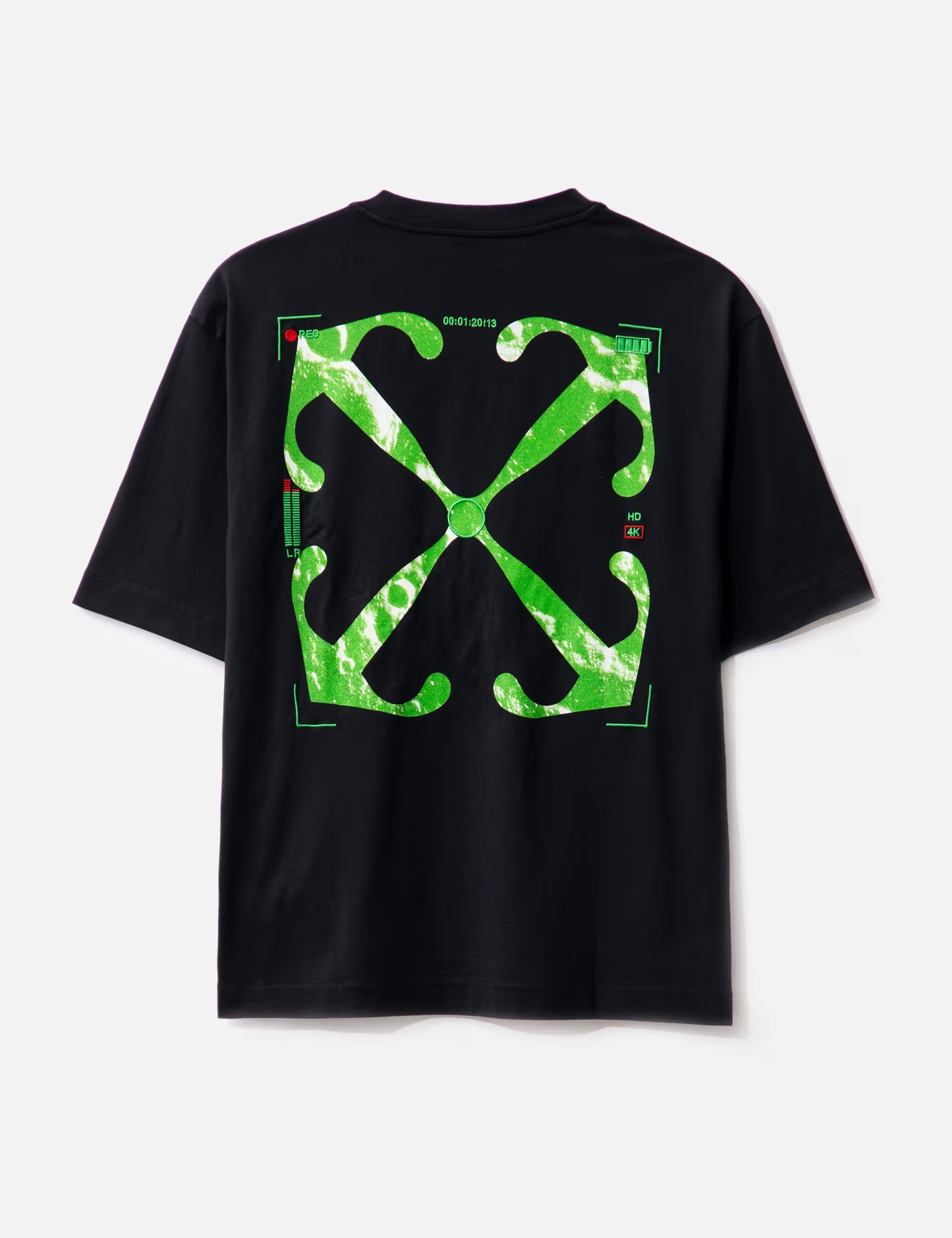 OFF-WHITE Moon Cam Arrow Logo Black Tee
