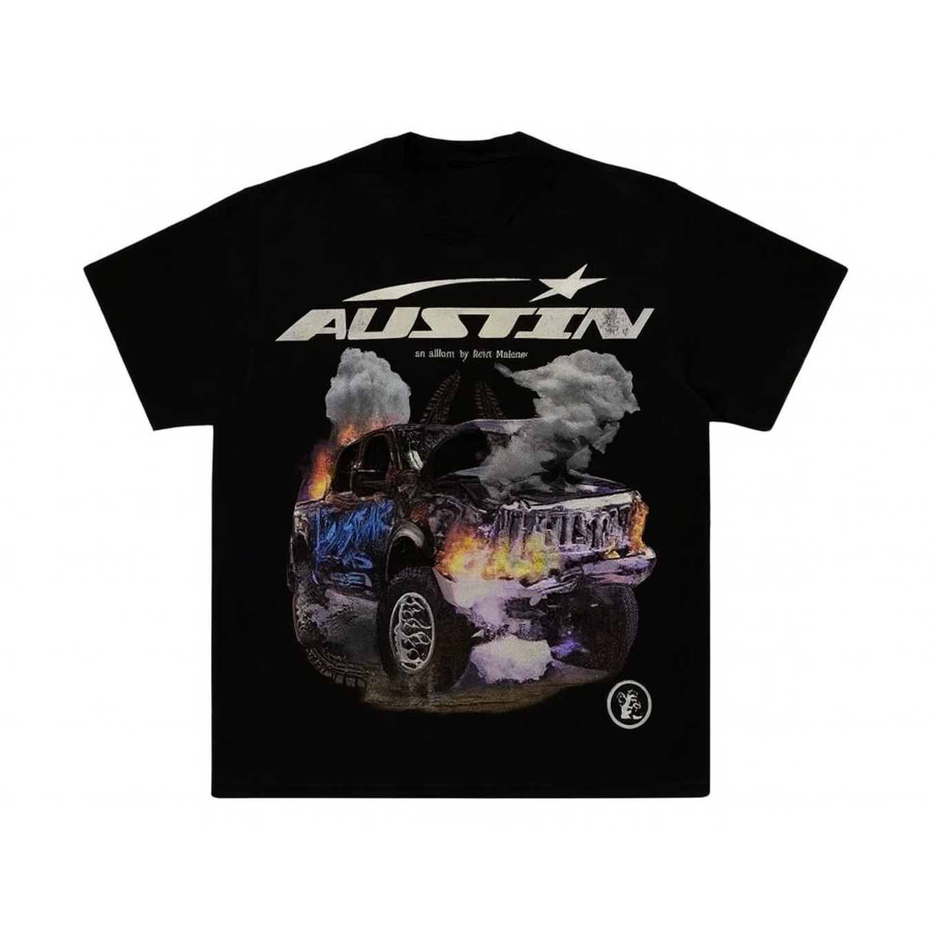 Hellstar x Post Malone Austin Tee Black