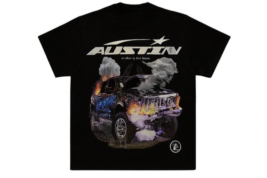 Hellstar x Post Malone Austin Tee Black