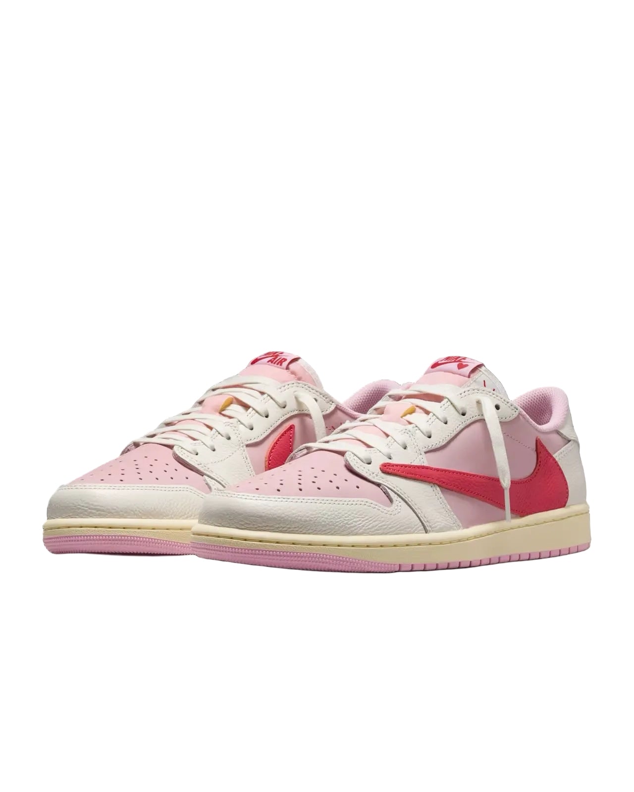 Air Jordan 1 Low x Travis Scott Shy Pink and Tropical Pink