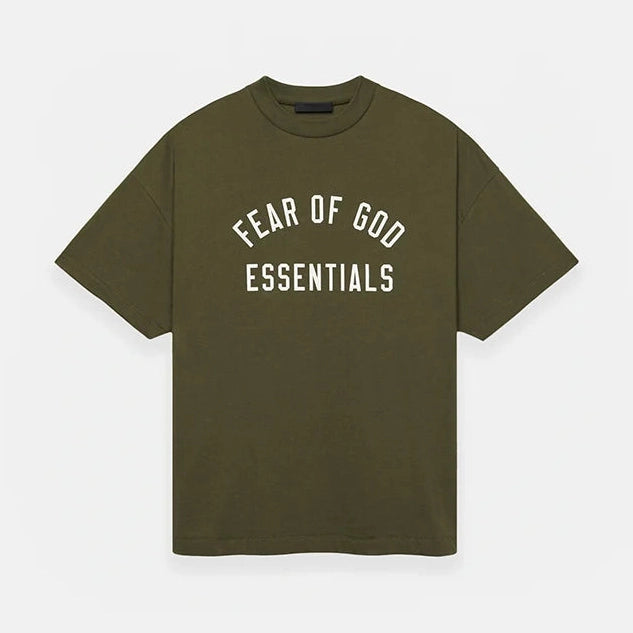 Fear Of God Essentials Green Tee