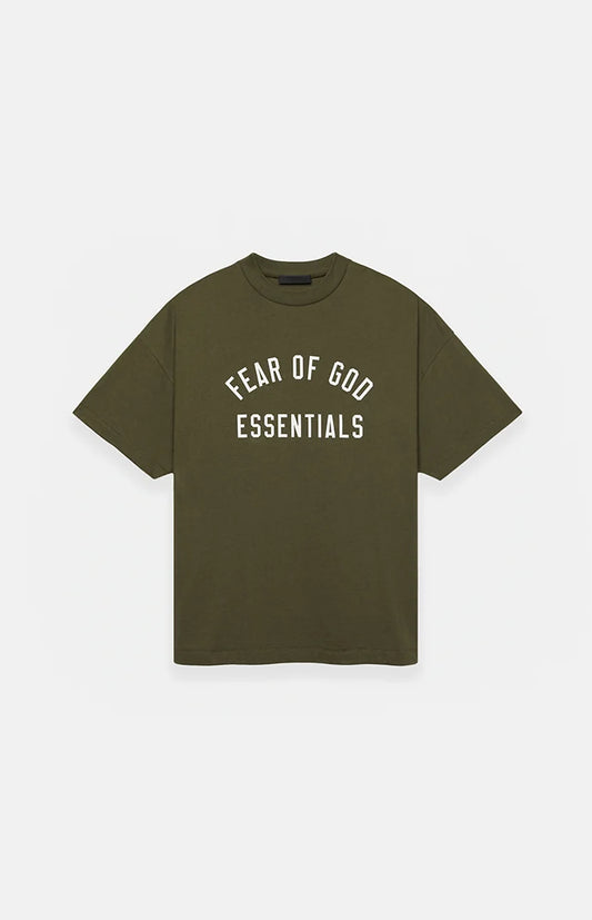 Fear Of God Essentials Green Tee