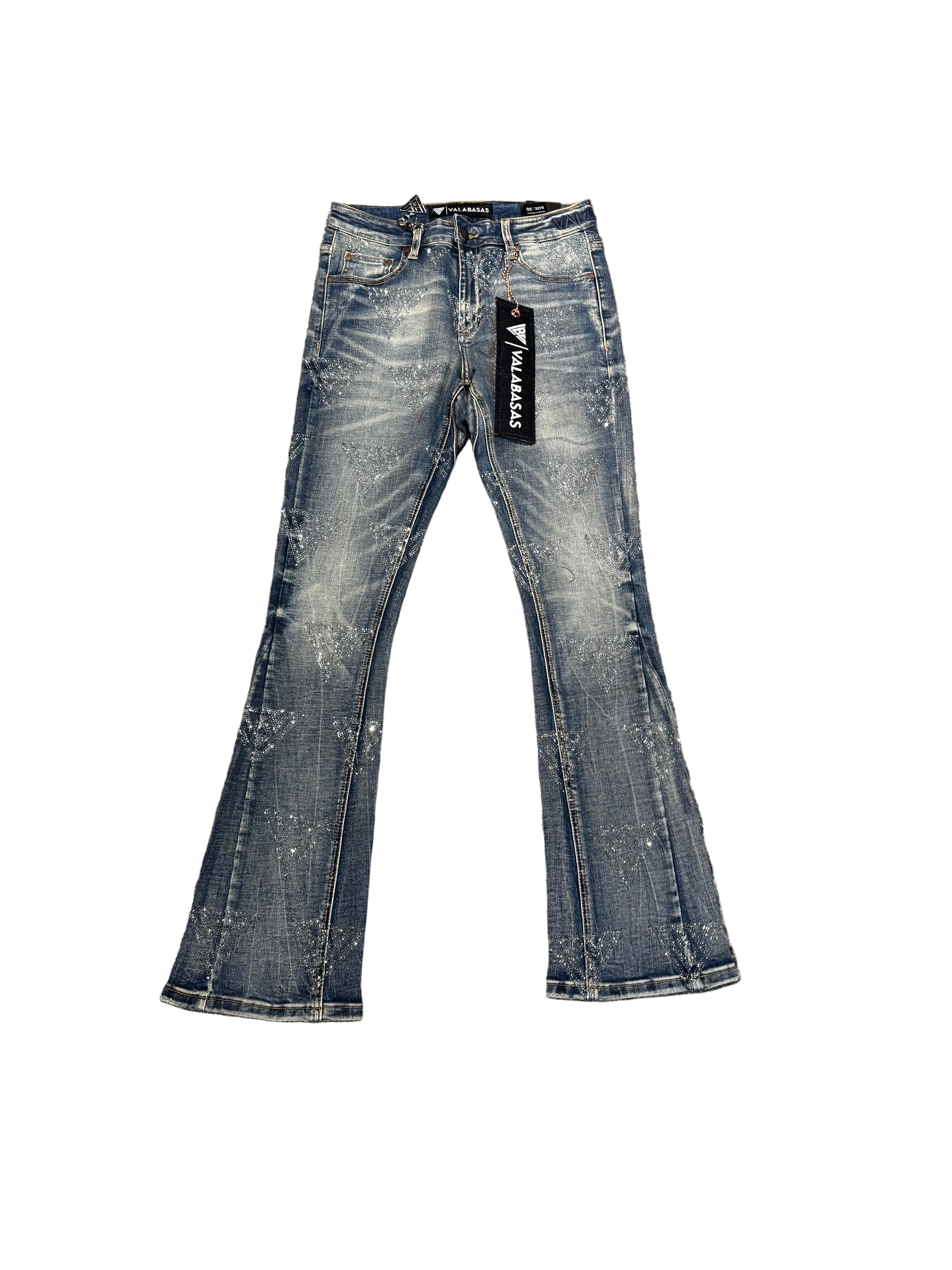 Valabasas Blue Jean Logo Bling