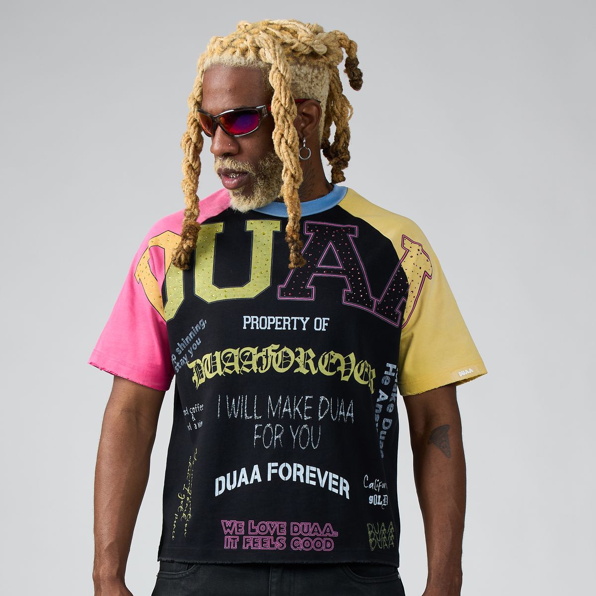 Duaa Property of DUAA FOREVER Pink / Yellow