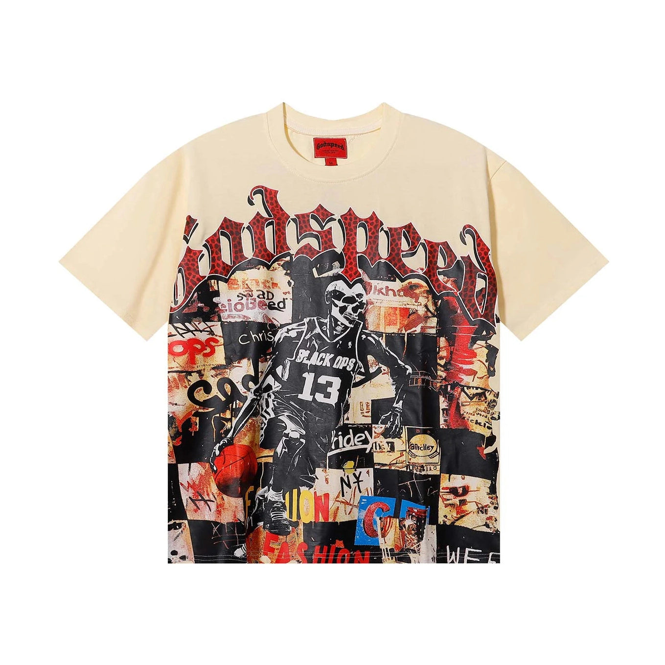 Godspeed Basketball Tee Cream