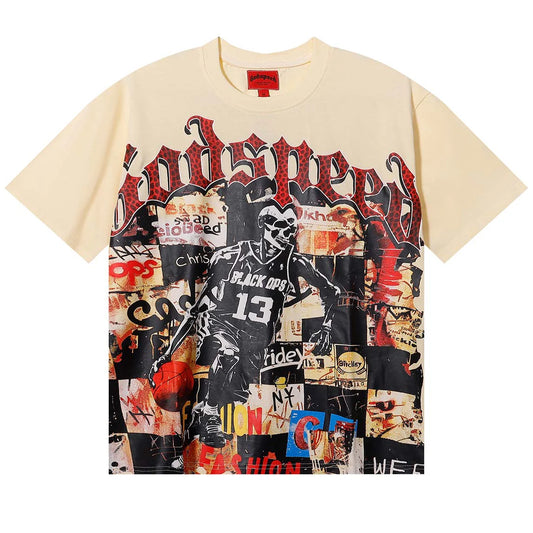 Godspeed Basketball Tee Cream