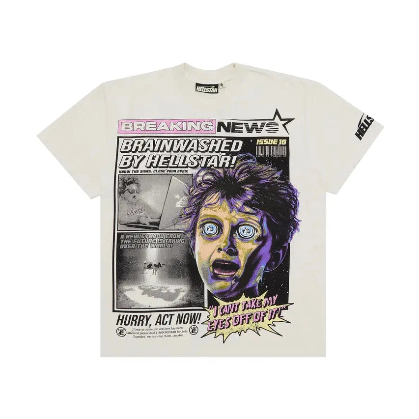 Hellstar Breaking News T-Shirt 'White'