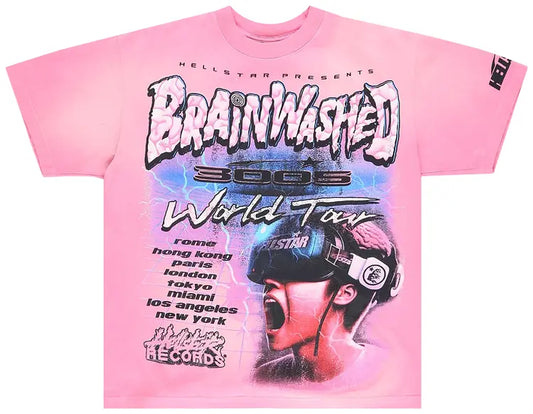 Hellstar Brainwashed Tee 'Pink'