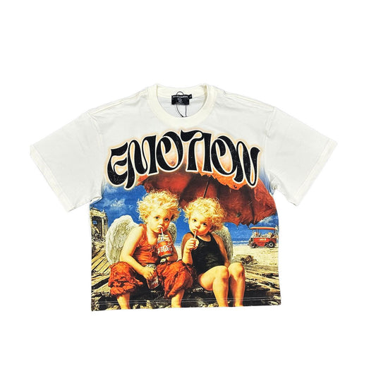 Twin' Rhinestone Cream Tee ('Twin' Rhinestone Cream Tee)
