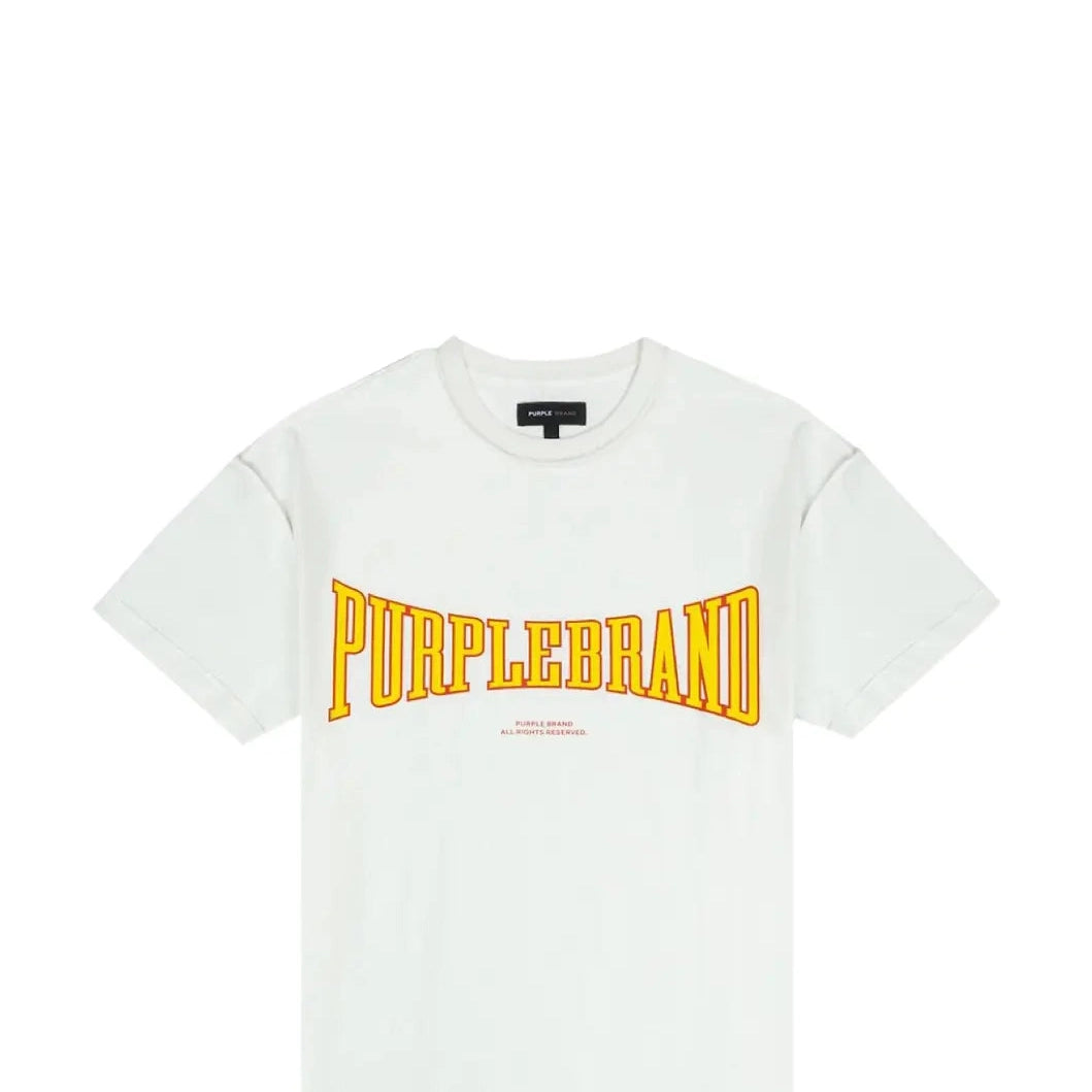 PURPLE BRAND Textured Inside Out Tee 'Off White'