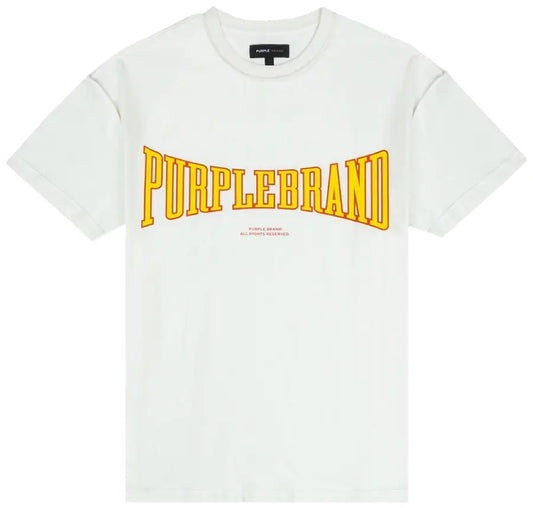 PURPLE BRAND Textured Inside Out Tee 'Off White'