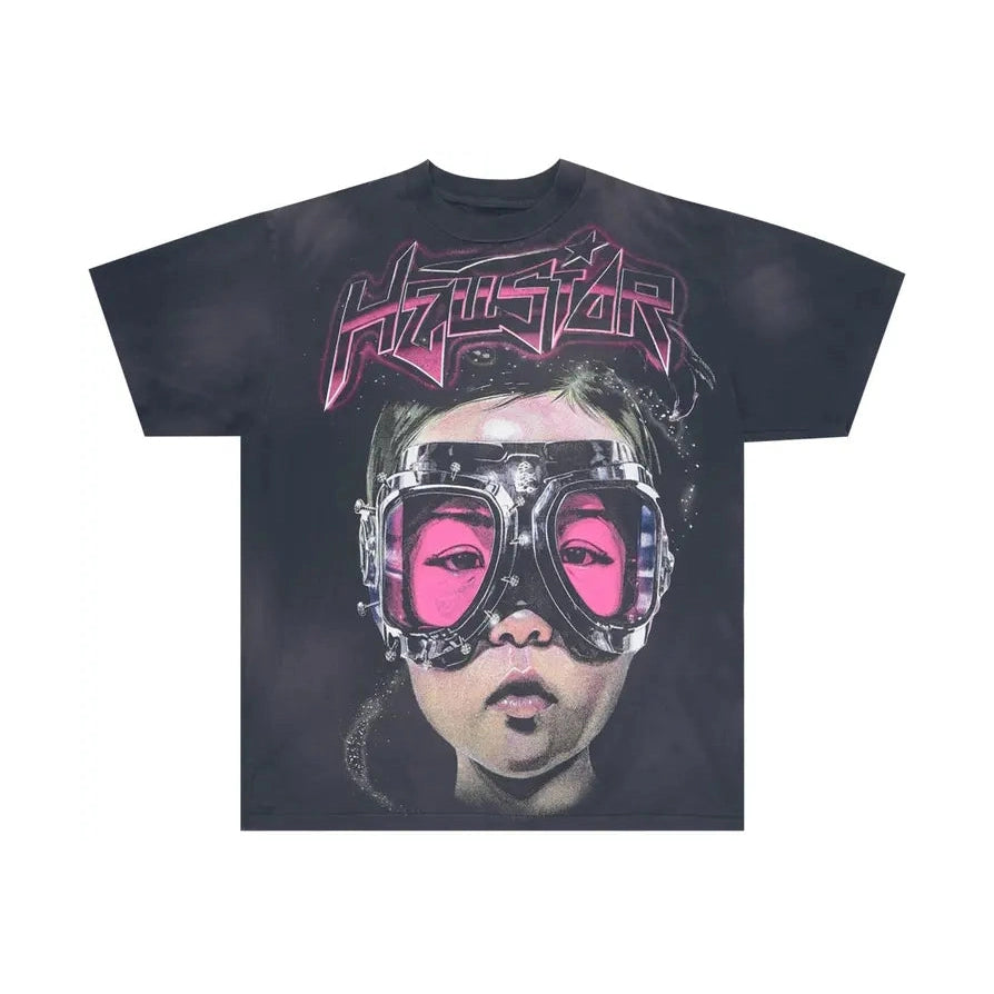 Hellstar The Future T-Shirt 'Black/Pink'