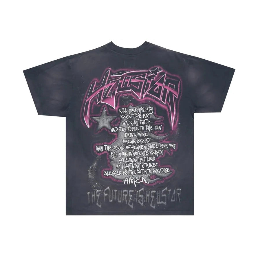 Hellstar The Future T-Shirt 'Black/Pink'