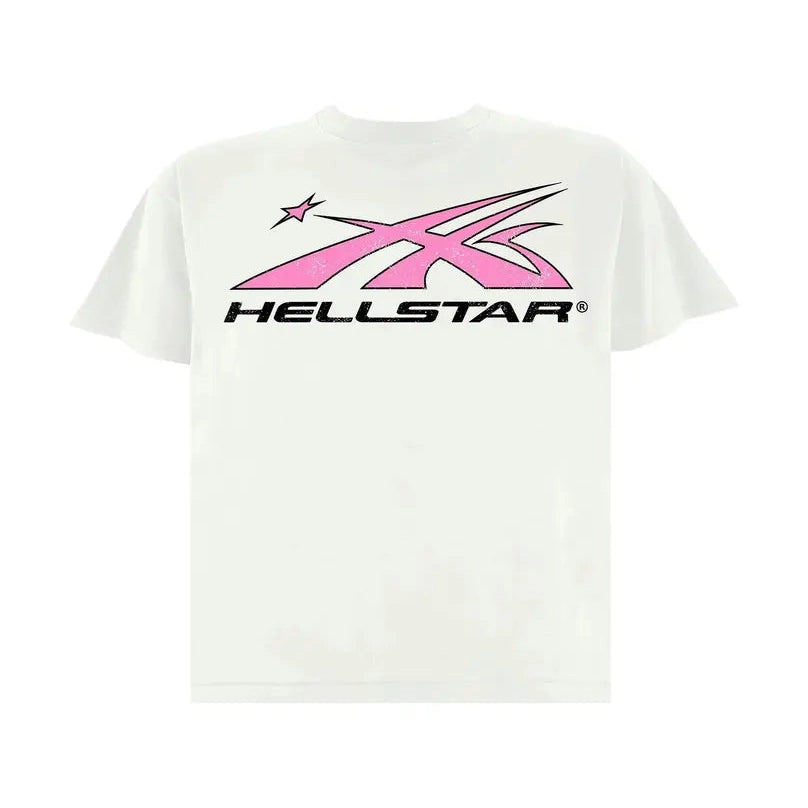 Hellstar Sports Logo T-Shirt “White/Pink"
