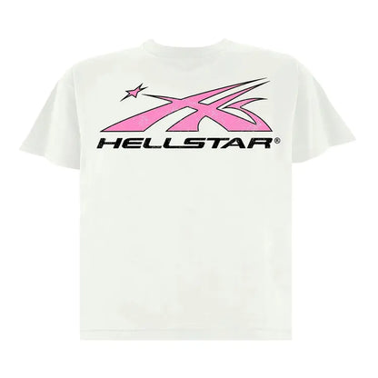 Hellstar Sports Logo T-Shirt “White/Pink"