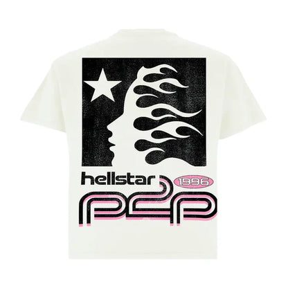 Hellstar Sports Logo T-Shirt “White/Pink"