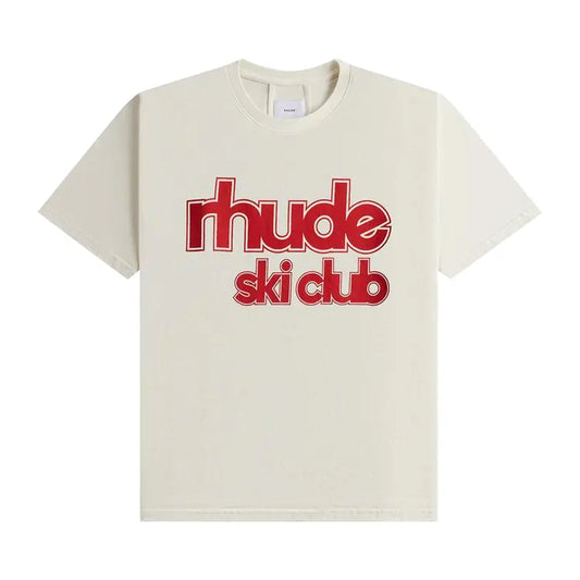 Rhude Ski Club Tee Cream