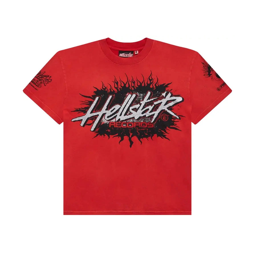 Hellstar Records T-Shirt 'Red'