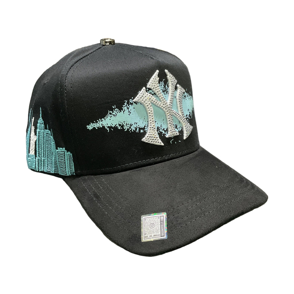 Luxury Hats NY Blue Diamonds