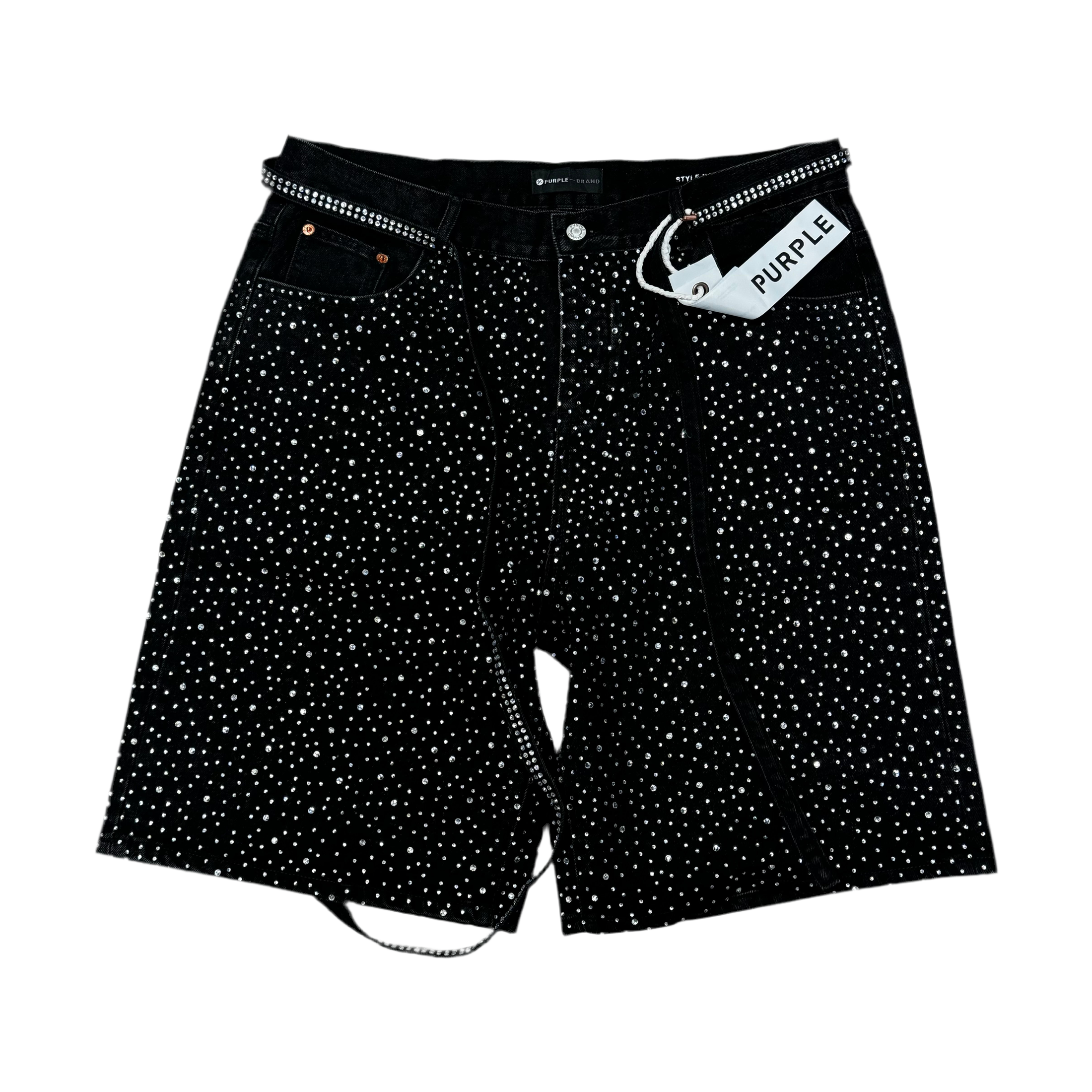 Purple jeans short 02