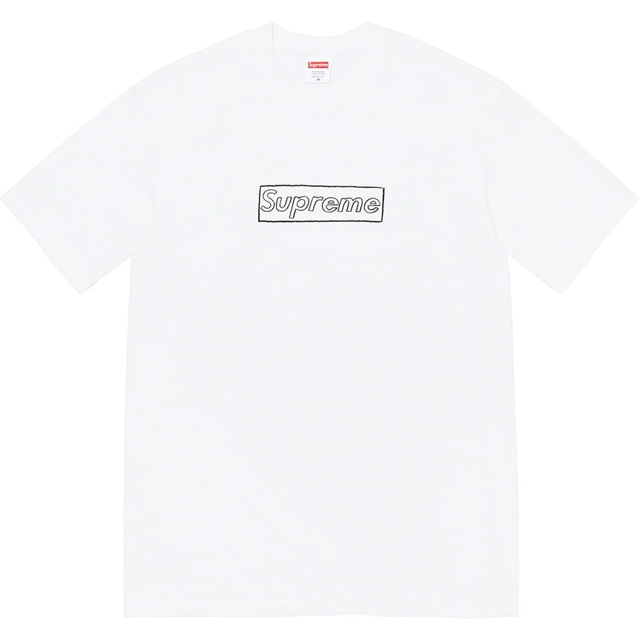 Supreme Kaws Chalk Logo Tee White