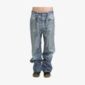 Black Icon Rhinestone Jean Denim