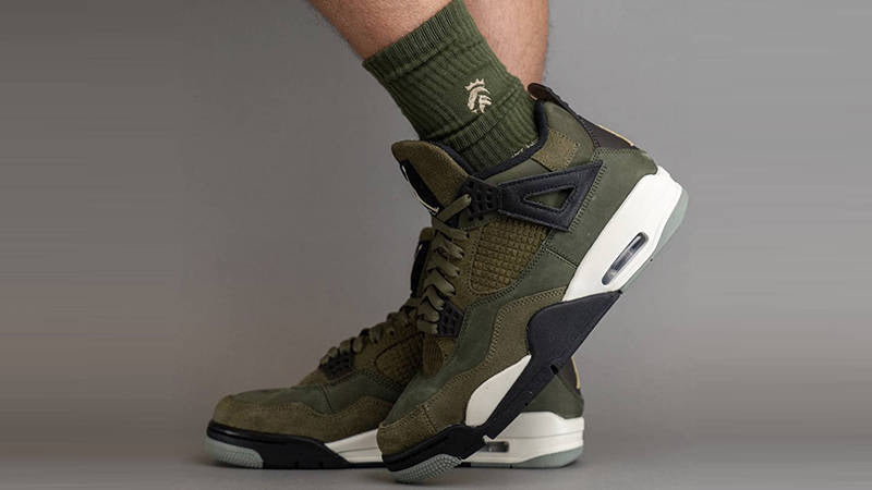 olive canvas jordan 4