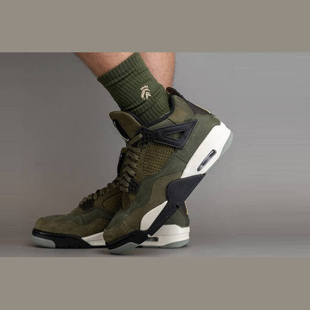 olive canvas jordan 4