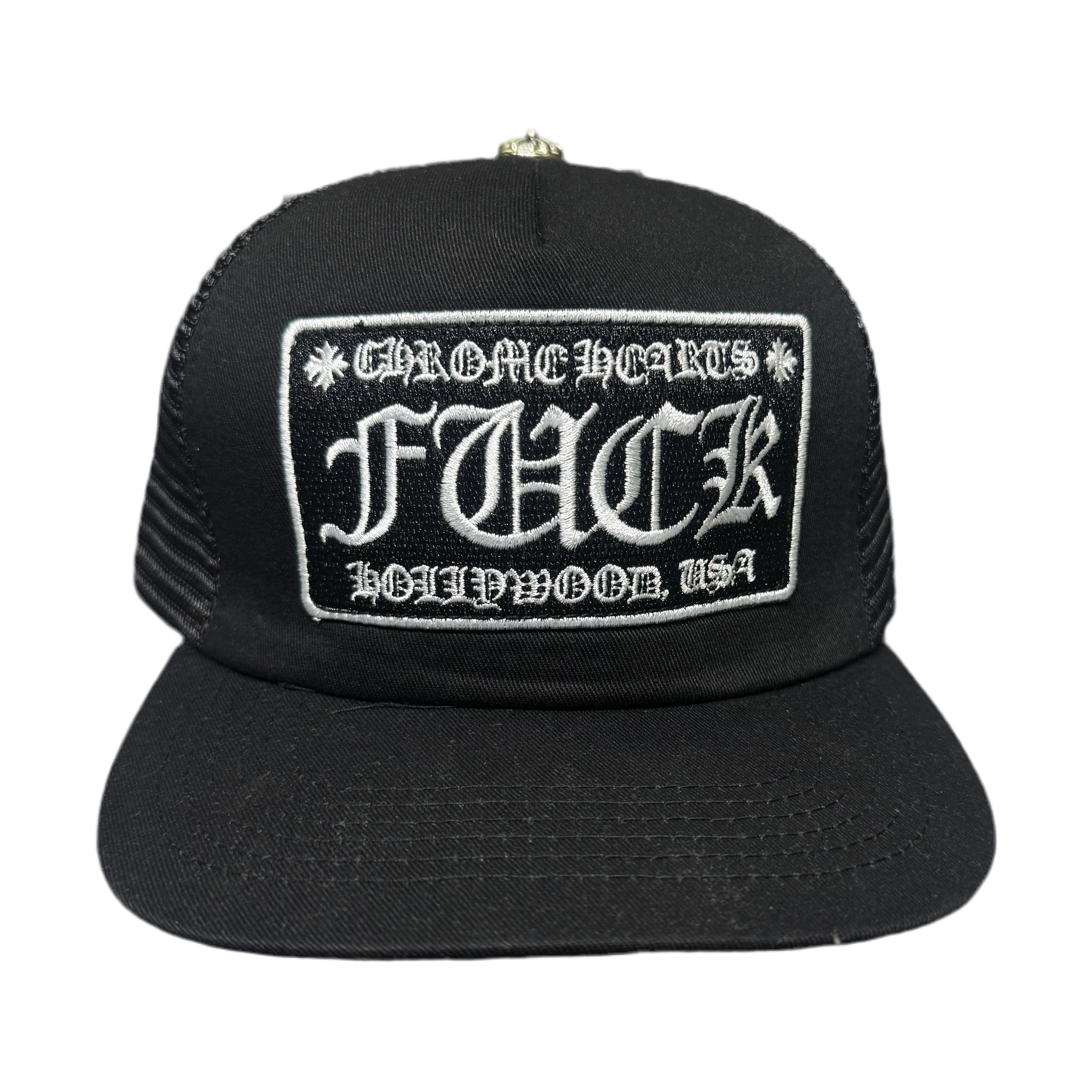 CHROME LOGO “f*ck hollywood” (negro)