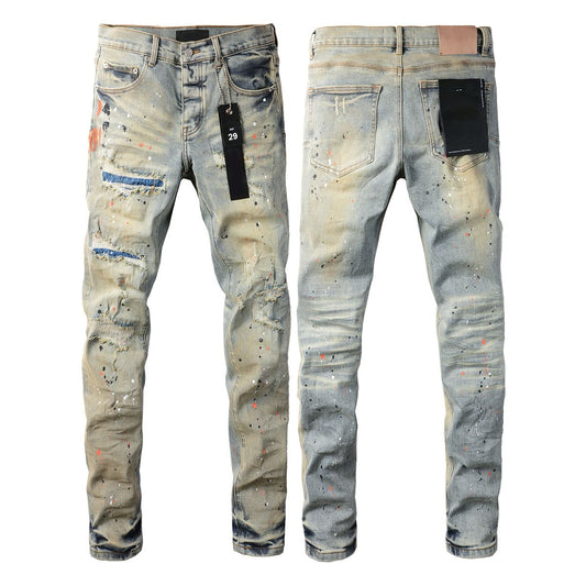 Purple jeans 46