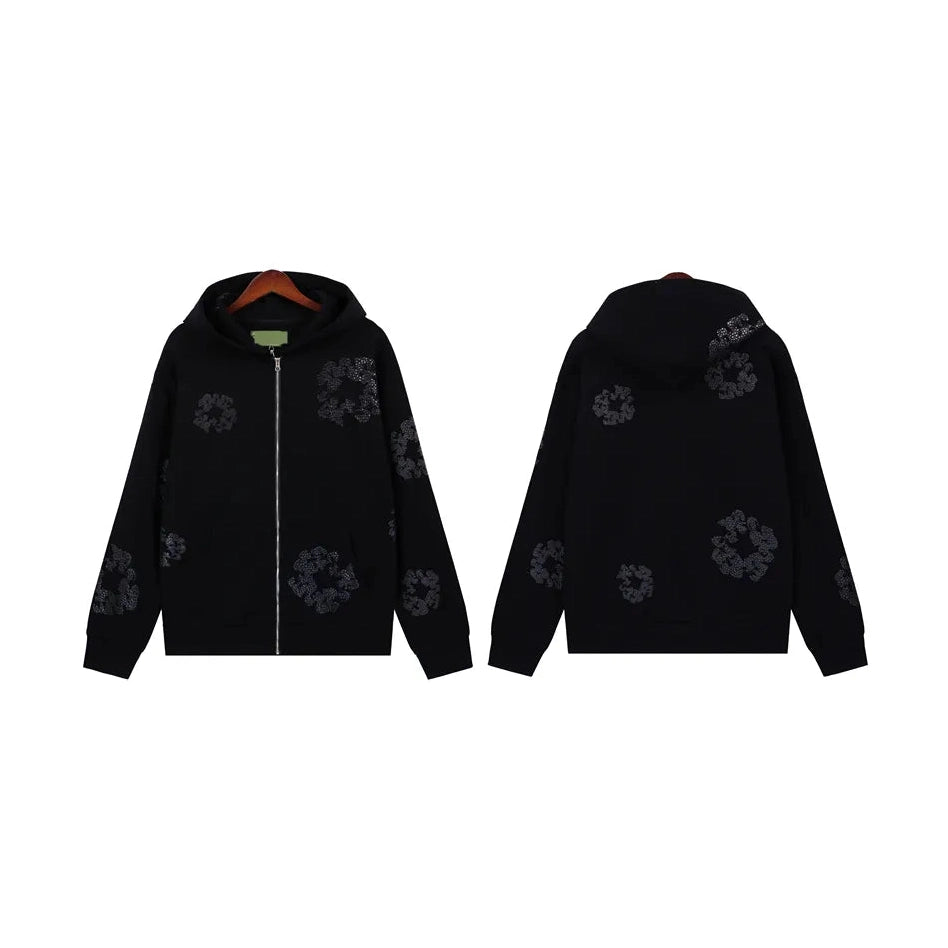 Denim Tears Black/Black Zip-Up