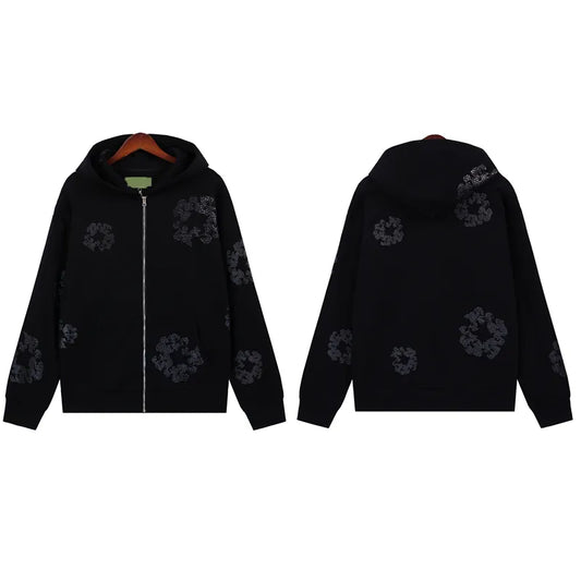 Denim Tears Black/Black Zip-Up