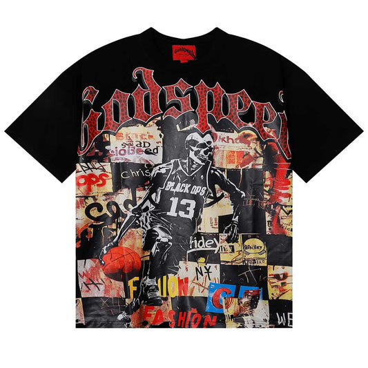 Godspeed Basketball Tee Black