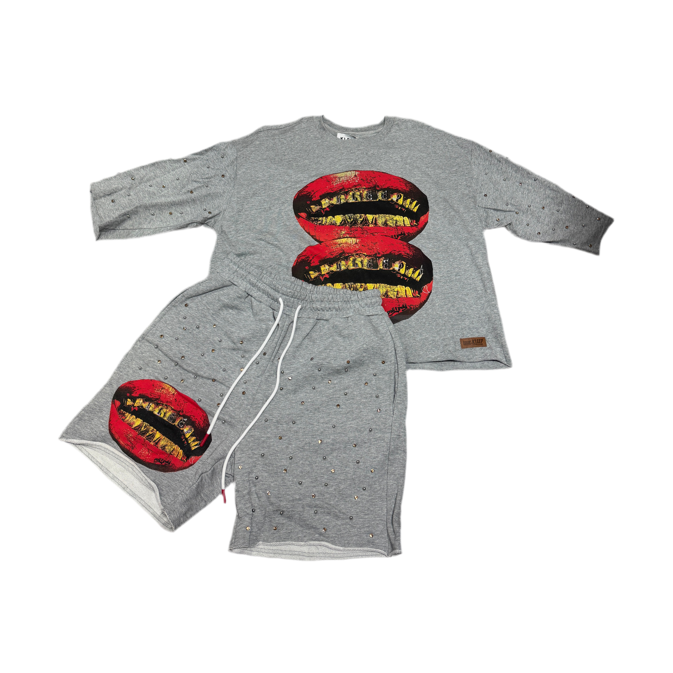 KLEEP GOLD GRILLZ set grey