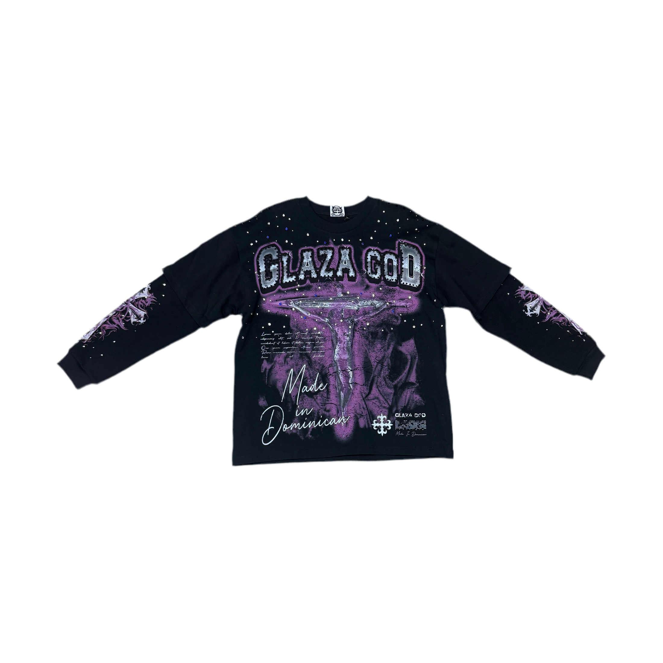 GLAZAGOD CRUCIFICADO LONGSLEEVE (violeta)
